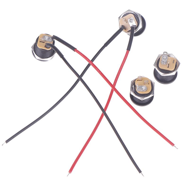 5/10Pcs 5.5 X 2.1Mm 5.5*2.5Mm Convenient Snap Type Dc Power Jack Socket Female Panel Mount Connector Port