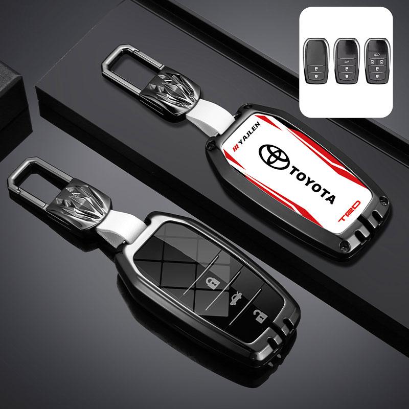 

2026 Hot For Toyota Hub Caps Zinc Alloy Sport Style Car Key Case Full Cover for Toyota CHR Hilux Fortuner Land Cruiser 200 Camry