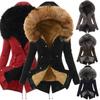 Luxuriously Warm Winter Womens Parka Outwear Military Hooded Coat With Fur Lining