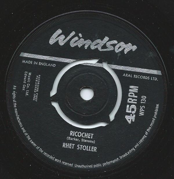 

7inch Record RHET STOLLER - Ricochet / knockout WPS130 Windsor 1964 UK Folk Used