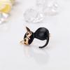 Enameled Black Cat Brooches Cute Kitten Animal Pin Women Suit Coat Corsage Clothing Accessories