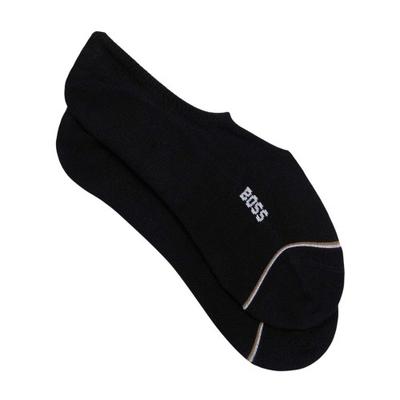 Mens Logo Cotton Blend No-Show Socks (Pack of 2)