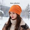 Hat Women's Windproof Headband Hat Men's Casual Thin Headscarf Chemotherapy Nightcap Solid Color Pile Confinement Cold Hat