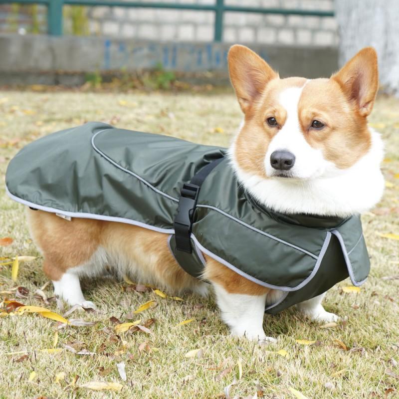 Dog Winter Raincoat Warm Waterproof Pet Coat Corgi Border Collie Small Medium Large Breeds