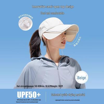 Women's 2024 Extra-Large Brim Sun Hat - Anti-UV Outdoor Sports Cap