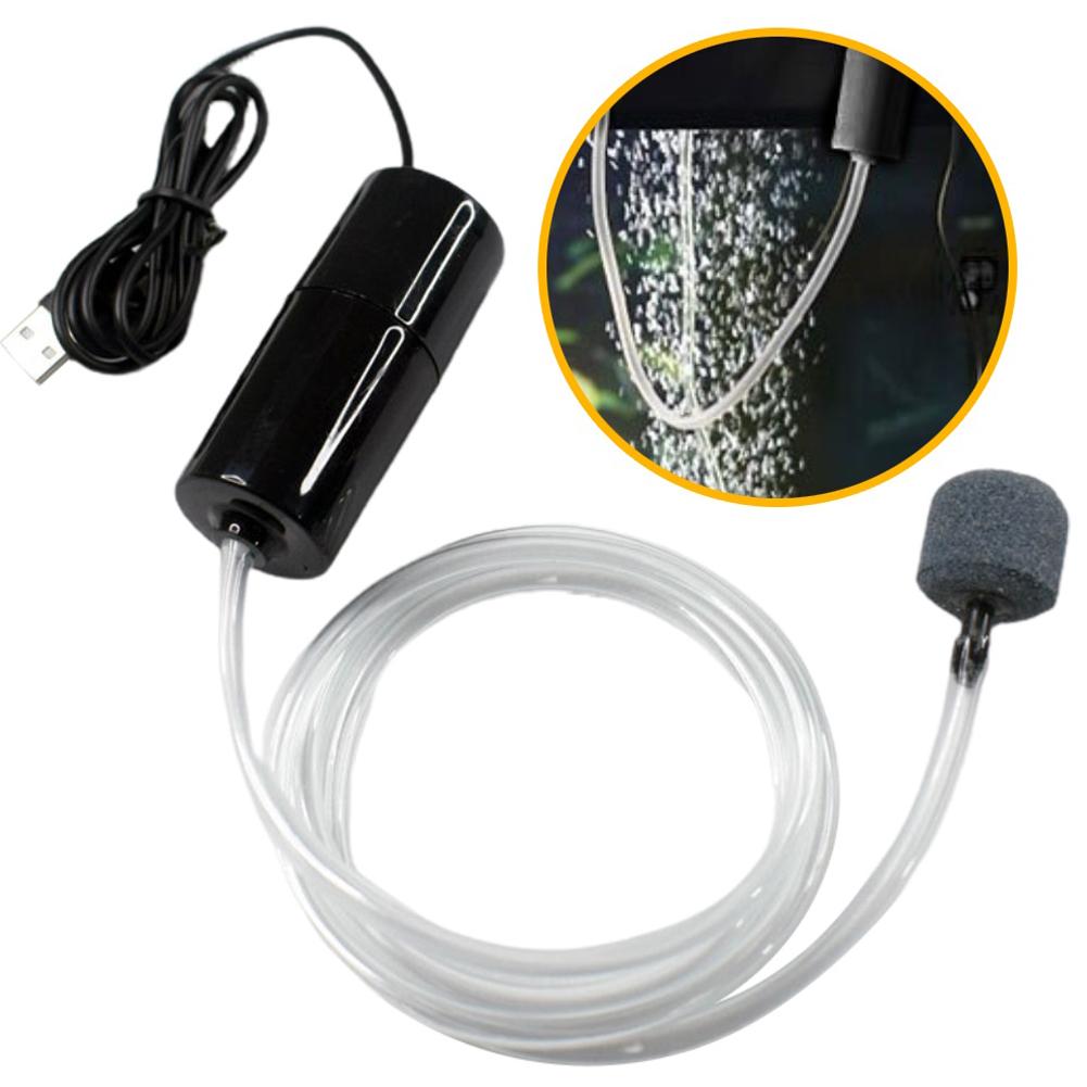 Aquarium Air Pump Fish Tank Mini Air Compressor USB Silent Aquarium Portable Mini Oxygenator Oxygen Aerator Aquarium Accessories