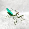 Handmade Aluminium Wire Handicrafts Simulation Insect Grasshopper Locust Mantis Model Metal Wire Braiding Craft Ornaments Statue