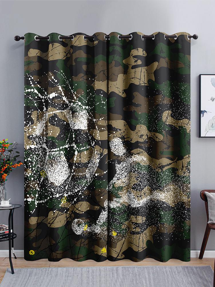 

Шторы Футбол Баскетбол Бейсбол Музыка Солнцезащитные шторы Спальня 3D Цифровая печать Шторы Затемняющие шторы 97cm*114cm*2