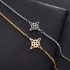 Witchcraft Witch Knot Bracelet Stainless Steel Geometric Hollow Flower Box Chain Cuff Bracelet Ladies Protection Amulet Jewelry