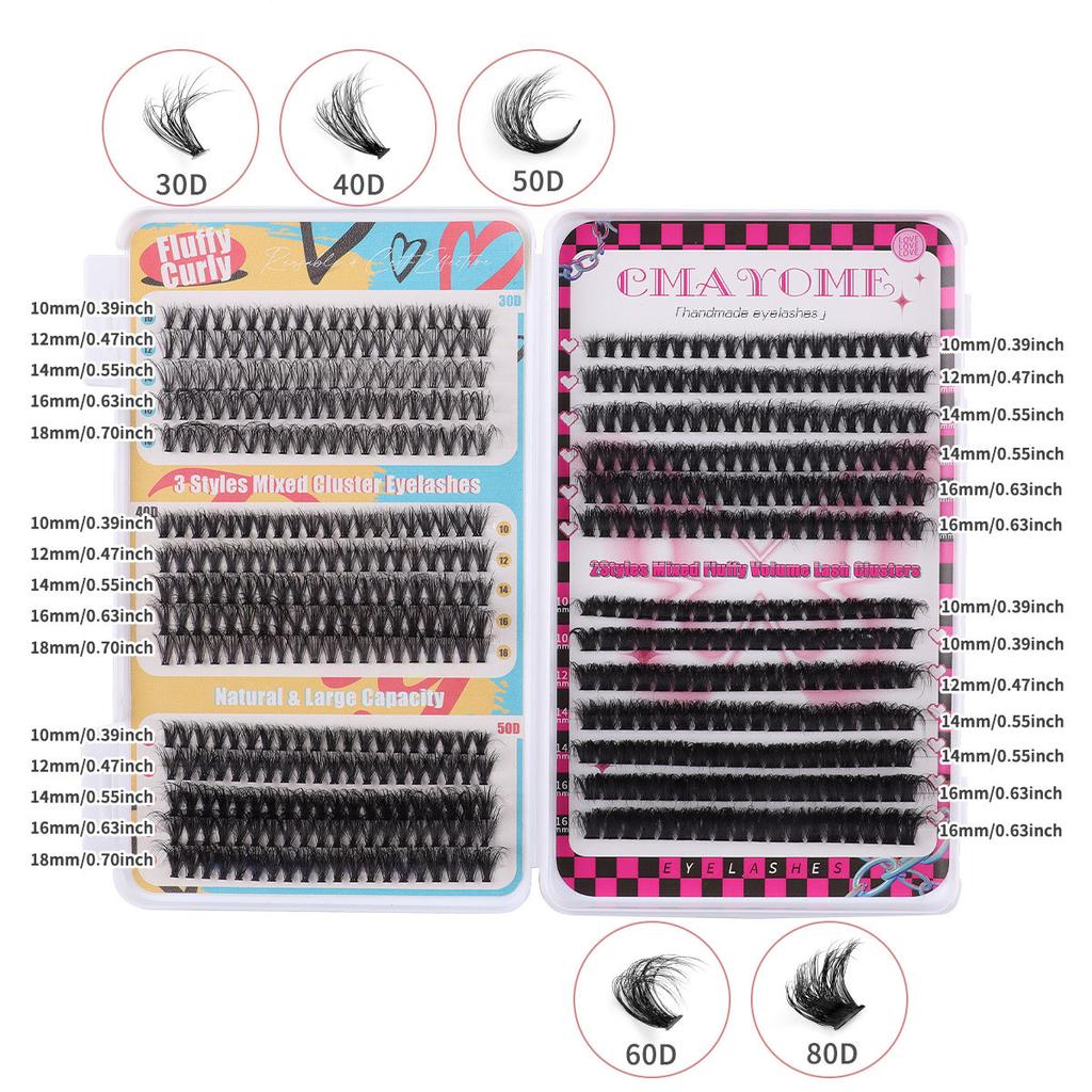 Diy Single Tuft Eyelash Book False Eyelashes Natural Thick D Song Segmented Grafting Eyelashes
