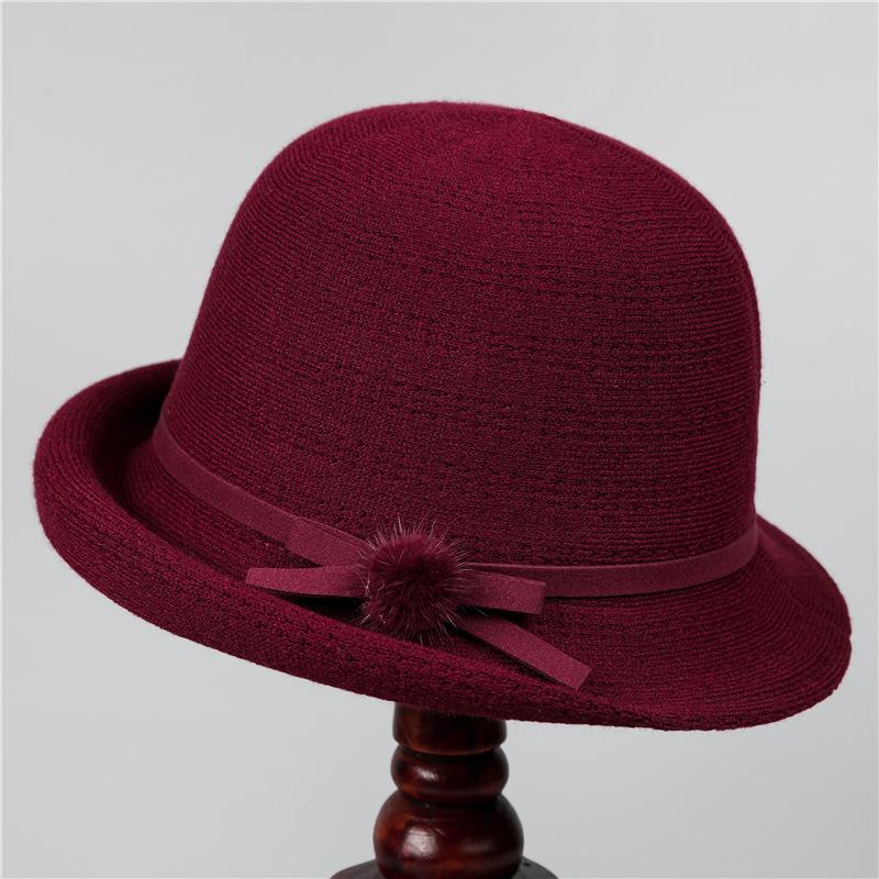 Hat female autumn winter bucket hat basin hat casual basin hat