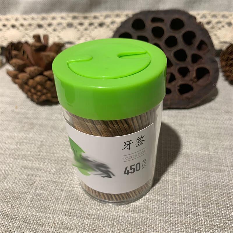 Bamboo Disposable Toothpicks with Dispenser