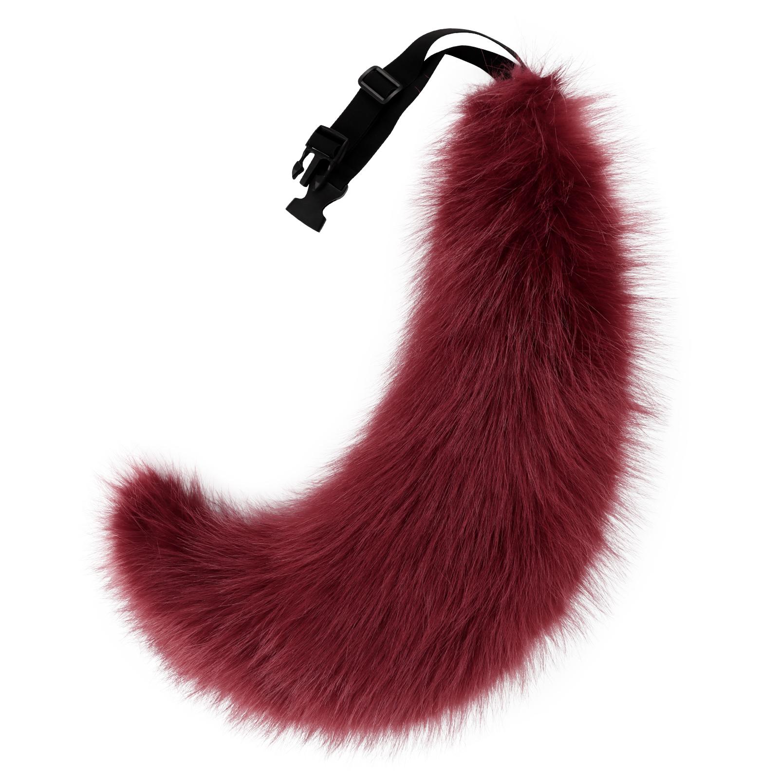 Pluizige nepbont Wolf Vos Staart Halloweenfeest Cosplay Kostuum one size