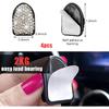 4PCS Bling Car Mini Hooks, Multifunctional Adhesive Small Auto Storage Hook for Key Cable Mask, Crystal Rhinestone Dashboard Hanging Hook, Interior