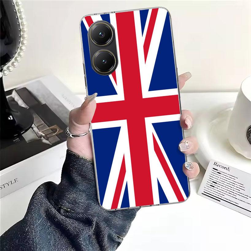 Union Jack England UK Flag Soft Phone Case For Xiaomi Redmi 15C 15 13C 13 Poco X5 X6 X7 F7 Ultra M7 12C 12 10 10C 9C 9A 9T 9 Fun