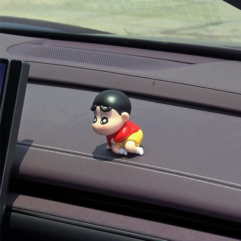 2024 Crayon Shin-chan Car Ornament for Tesla/BYD Console or Passenger Seat