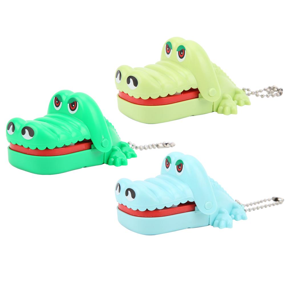 3pcs Children Cartoon Animal Teeth Toys Game Cute Biting Finger Toy Key Chain SetBiting Finger