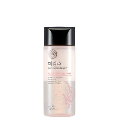 [The Face Shop] Rice Water Bright Lip & Eye Makeup Remover 120ml, 1 Piece