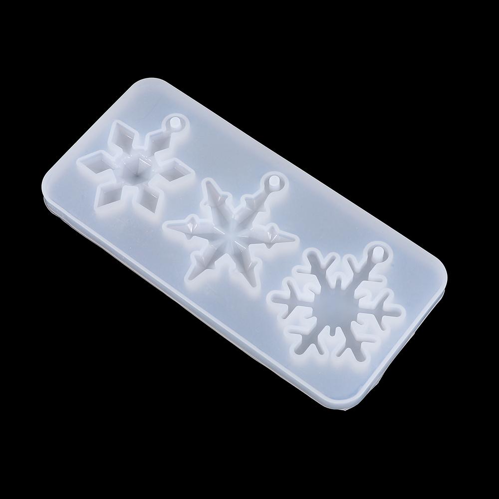 Crafts Home Decoration Silicone Pendant Epoxy Resin Mold Christmas Gift Snowflake Resin Molds