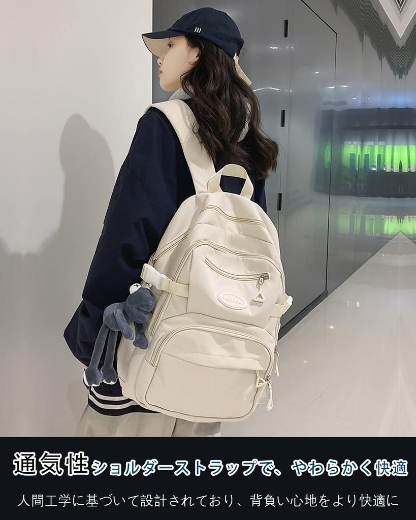 Topokentlina Women's Lightweight School Backpack for High School Girls, Waterproof, Lightweight, Cute, Casual, Holds a 15.6-inch Laptop, Perfect for