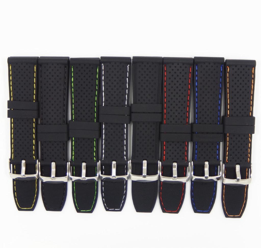 22mm Soft Silicone Sport Watch Band Replacement Strap