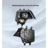 Dual Lens Full LED Headlamp for Sinotruk T7 TX T5G A7 (Super Bright Front Spotlight, Black)