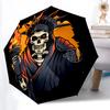 1pc Liberty, Death SkullAutomatic Folding Umbrella, Portable Collapsible Design, Casual Outdoor Accessory, for All Seasons017
