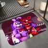 Five N-Nights at Freddy's Floor Mat Diatomite Bath Mat, Quick Dry Absorbent Non-Slip Door Mat