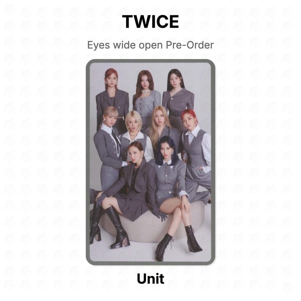 TWICE Eyes wide open Pre-Order Official Photocard