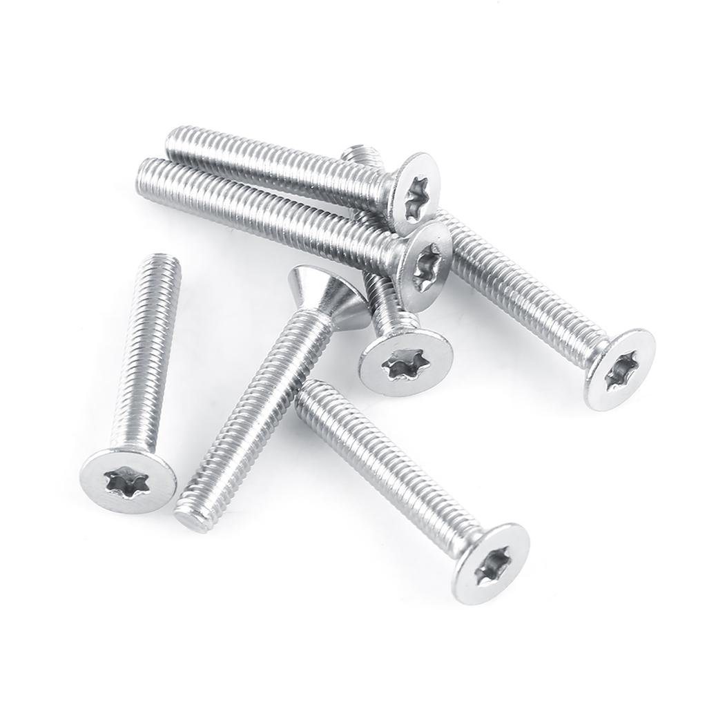 50pcs M4 Stainless Steel SS304 Flat Head Star Drive Machine Screws S