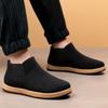 Men's Old Beijing Shoes Large Size Wool Winter Warm Fur One Snow Boots Padded Lining Ankle Boots Non-slip Hiking Sports Cotton Boots