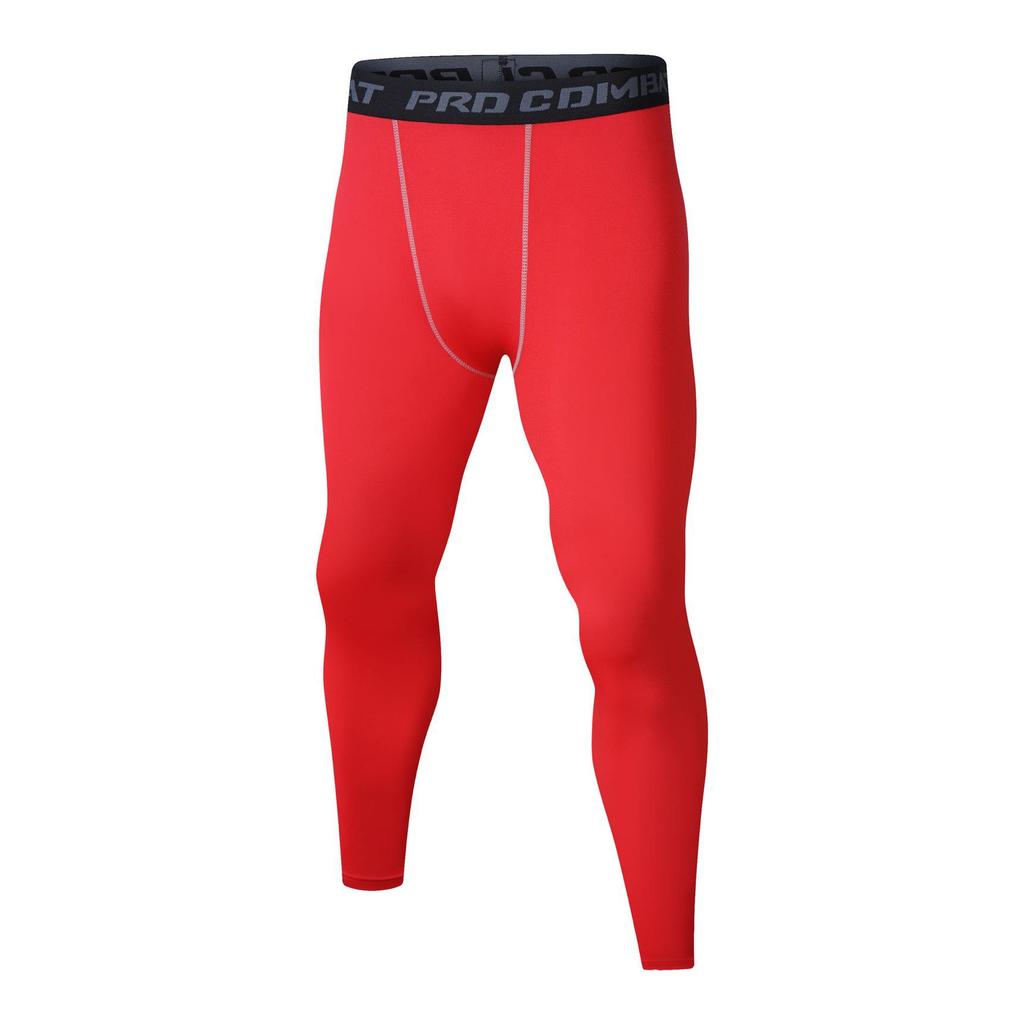 Men's Compression Sports Pants - Sweat-Wicking, High Elasticity, Breathable, Tight-Fitting for Basketball & Running.