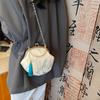 Fashion Vintage Fringe Bag Small Shell Bags Chain Women Shoulder Crossbody Bag Crane Flying Women's Handbags Purses Embroidery