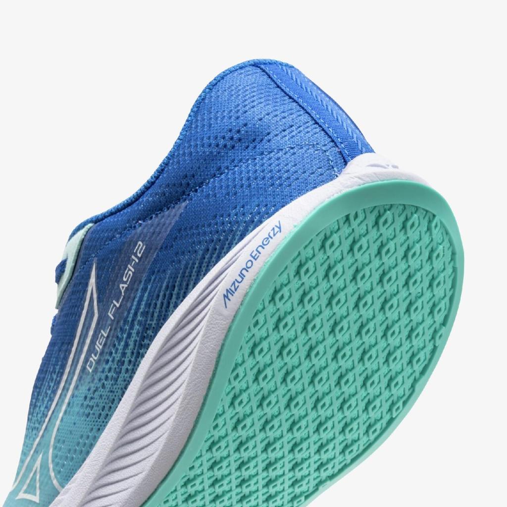 Mizuno Duel Flash 2 Running Shoes, Sky Blue X White X Blue, Size 23.0 Cm, 2E