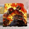 Kamen Rider Anime Flannel Blanket – Soft, Warm, Perfect for Sofas, Bedding, Camping, Travel, Office, and Home Decor – QJY