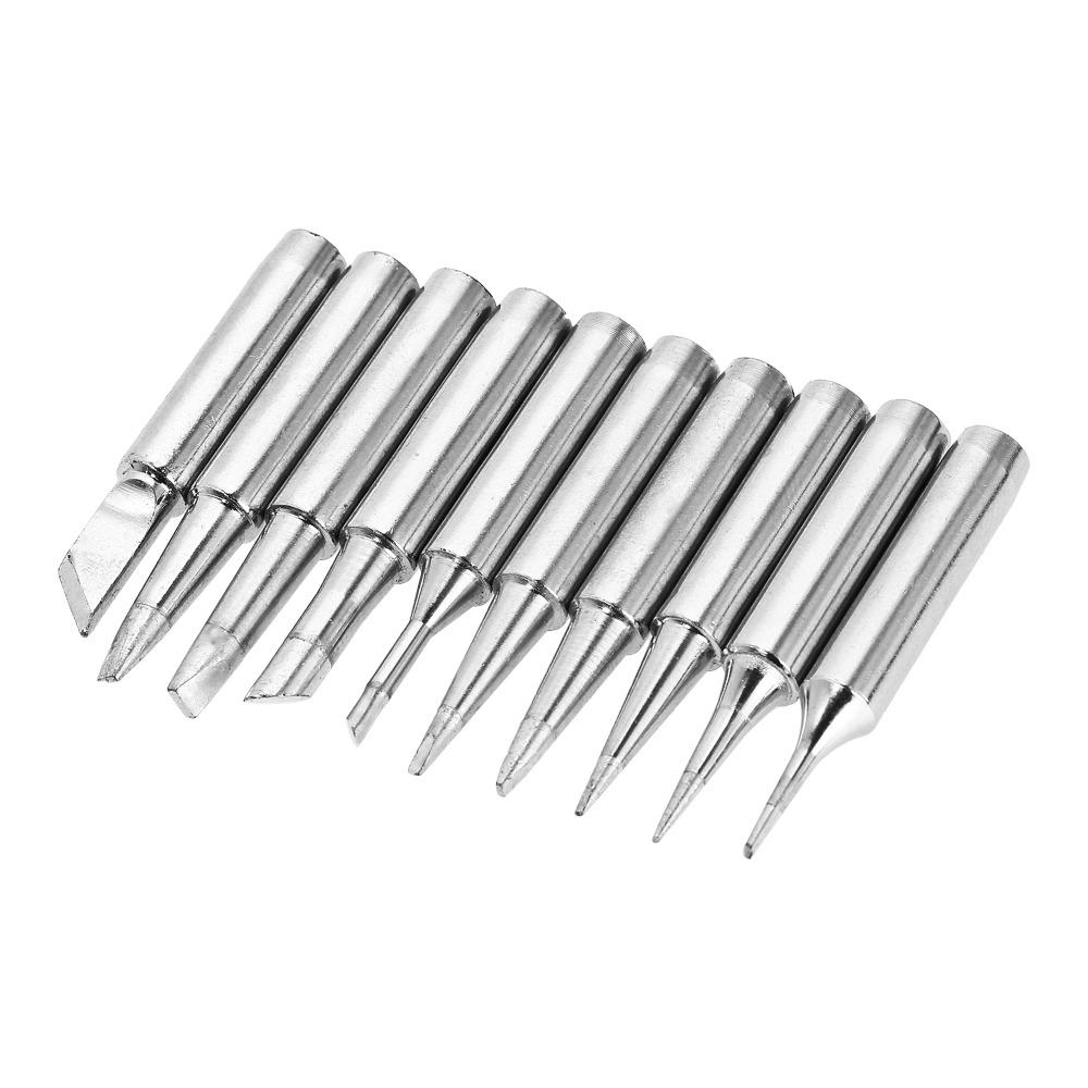 10PCS Silver Soldering Iron Tips 900M-T Series Lead-free Solder Tips For Electronics Repair