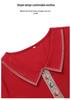 Elegant Summer Lapel T-shirt: Stylish Chinese Design for Middle-Aged & Elderly Women