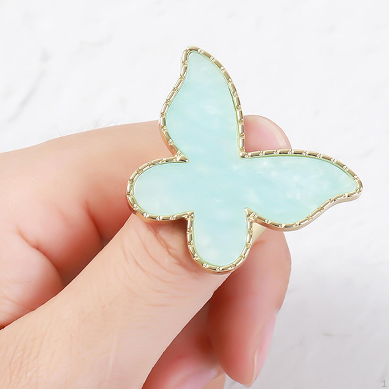 

Палитра для дизайна ногтей DIY Цветные пластины Стильная портативная пластина для смешивания в форме бабочки светло-синий