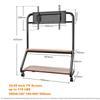 Mobile TV Stand for 32-65inch TVs Rolling TV Cart Modern Living Room TVs Stand 110lbs VESA 600x500mmFloor Stand TV Support Shelf