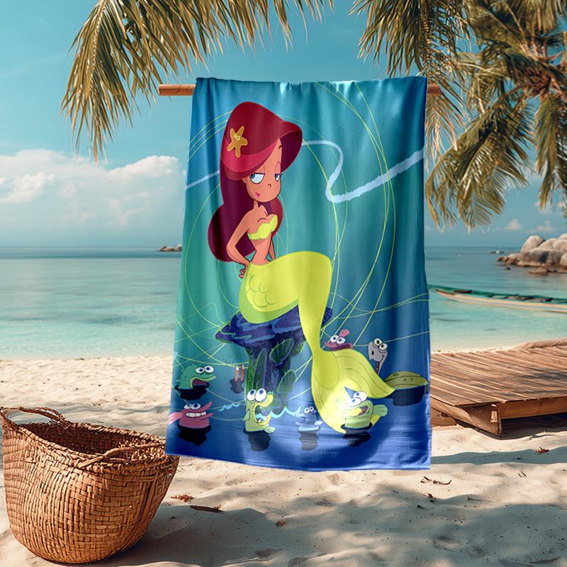 Ultra-Soft Beach Towel with Zig & Sharko Theme,Ideal for Pool - Camping, Diving - Perfect Travel Essential, Vibrant Beach Towel.