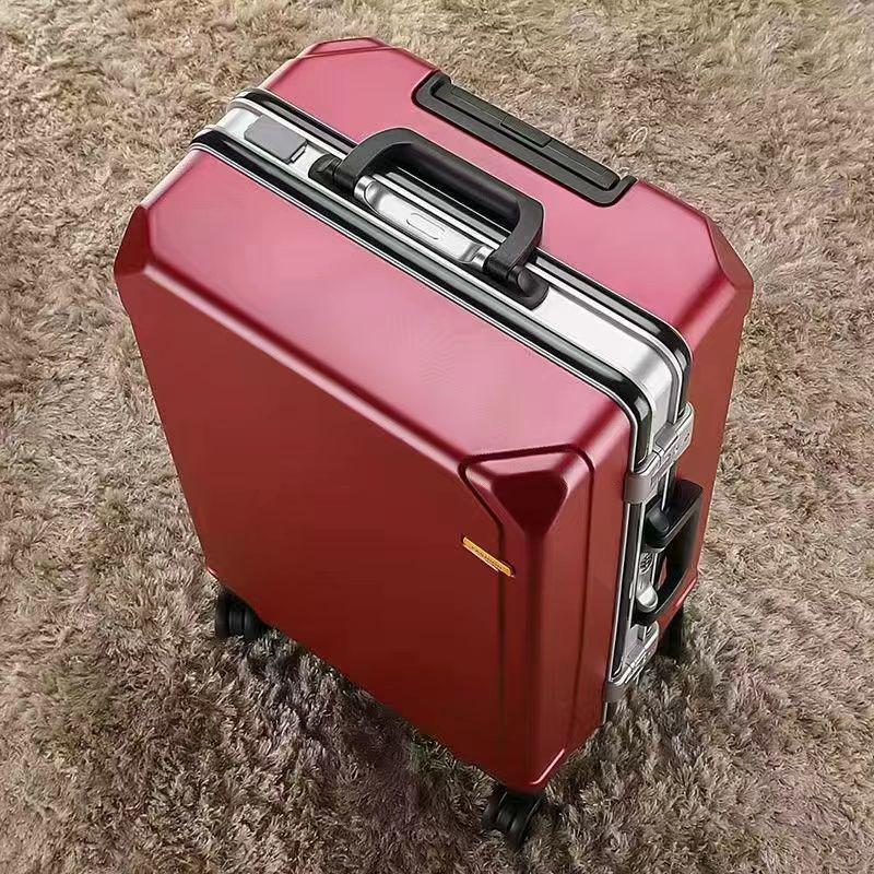 2025 Universal Wheel Aluminum Suitcase with Combination Lock