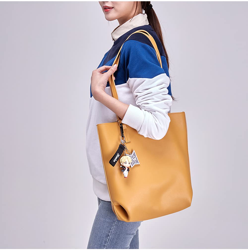 6708 BTS Tinytan Figure Keychain Keyring Kpop Goods Bag Accessory Official Authentic Figurine, Jimin, Large