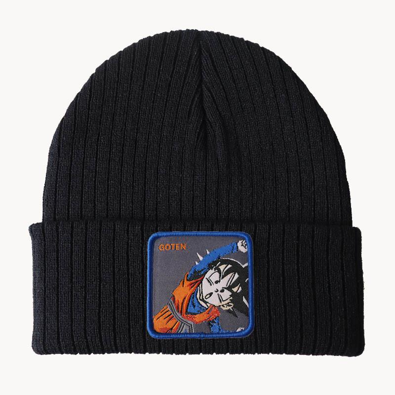 Anime Cartoon Dragon Ball Series Knitted Hat, Woolen Hat, Hip-Hop Ski Pullover Hat, Gohan Goku for Men and Women