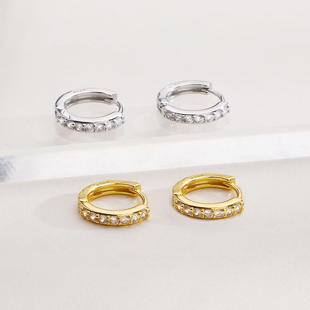 Einfache Diamant Zirkonia Creolen - Klassisch, Bequem und Verkaufsschlager