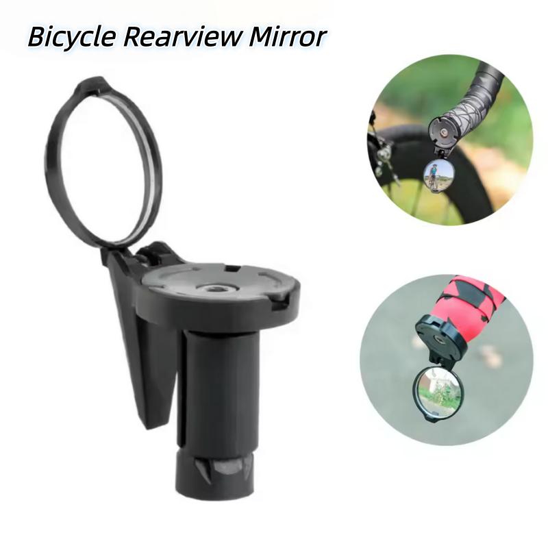 1 Peça/2 Peças Espelho Retrovisor de Bicicleta Universal Ajustável Espelhos Convexos Giratório Espelho de Extremidade de Guidão Acessórios para Bicicleta MTB Estrada