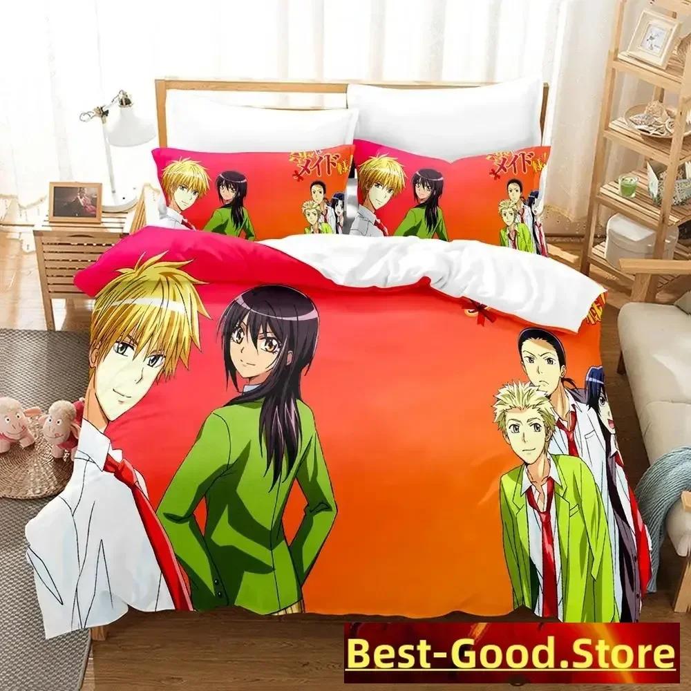 

Одеяло Kaichou Wa Maid-Sama Комплект постельного белья Односпальный Полуторный Двуспальный Queen King Размер Комплект для кровати Взрослый Детская Спальня s Аниме Кровать Comforter (quilt)-EU Single(135*200cm)3pcs