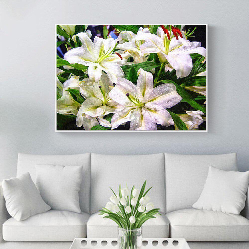 5D DIY Diamond Painting Flower Full Round Drill Picture Of Rhinestone Embroidery