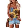 Tube Tops For Women,Cute Sexy Off Shoulder Print Sleeveless T-Shirt