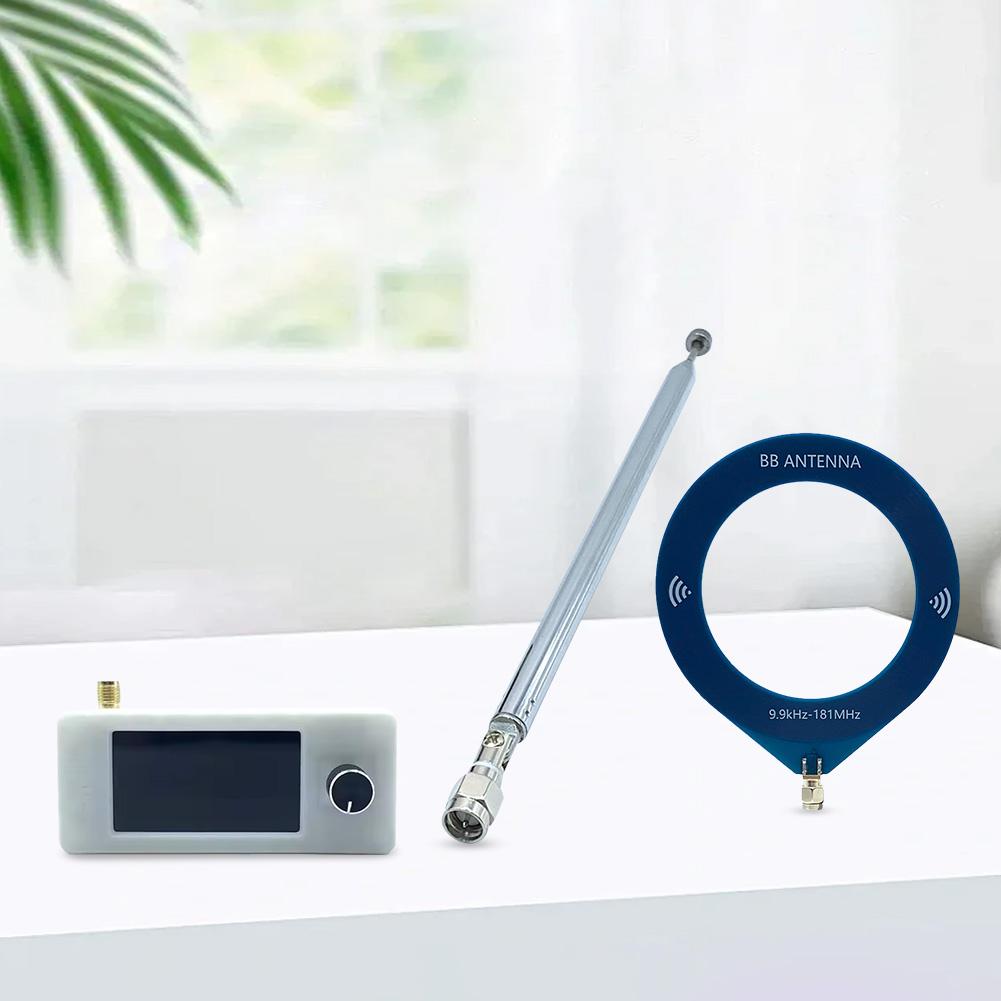 SI4732 0.5-108mhz Pocket Mini Radio 1.9inch IPS Screen FM/AM Radio with 2pcs Antenna All Band Radio Receiver HF SW MW VHF Radio