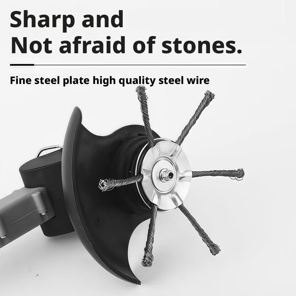 Steel Wire Trimmer Head for Gas Weed Eater 7/8/9 Inch Heavy-Duty Brush Cutter Replacement For Stihl FS55, Husqvarna 128LD